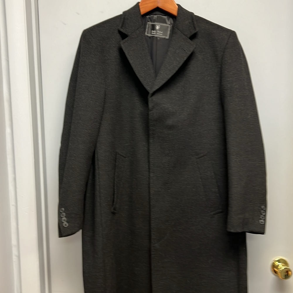 S.Cohen Montreal Men’s ‘Hamilton’ Full Length Fully Lined Wool/Cashmere Coat